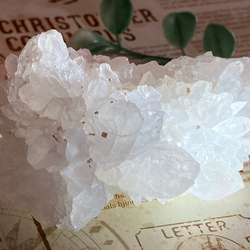 心の安らぎ❁⃘*.゜ フラワーカルサイト✿*:・ クラスター 原石 方解石