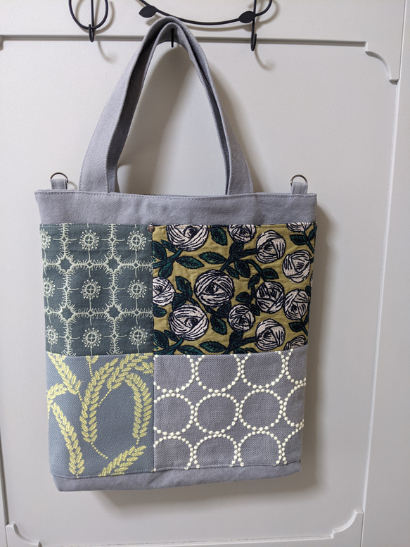 ミナペルホネン/ローズ＆アネモネ【rosy＆anemone】シルバーグレー