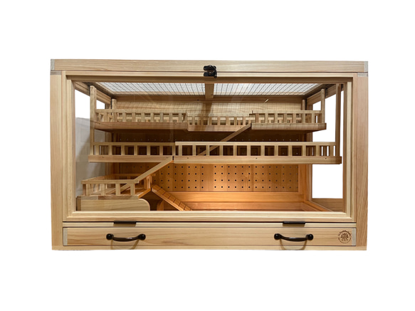 3階建て ケージ 木製 小動物 爬虫類 昆虫類 ハウス・小屋 NA Woodworks