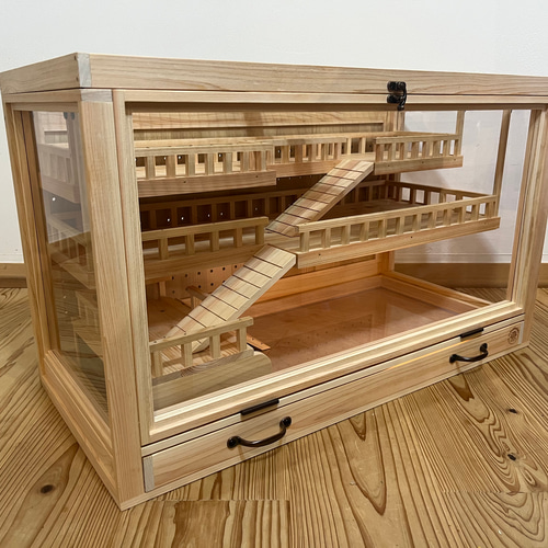 3階建て ケージ 木製 小動物 爬虫類 昆虫類 ハウス・小屋 NA Woodworks