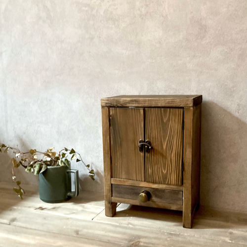 アクセサリー収納にもなる 木製 ドール用 チェスト ドール家具