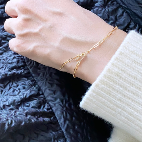 14kgf Taste お好きな位置で留められる チェーン ブレスレット