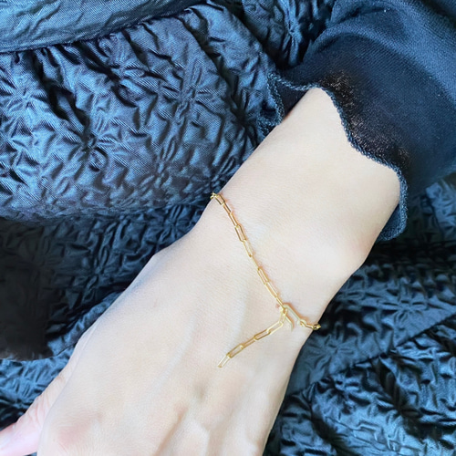 14kgf Taste お好きな位置で留められる チェーン ブレスレット