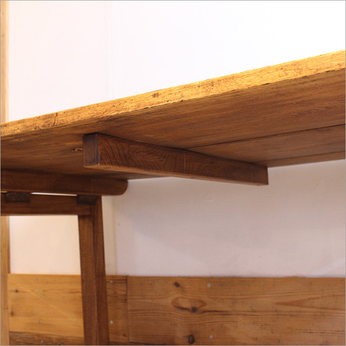 アンティーク 作業台 作業机 欅 無垢材 昭和レトロ 家具 机 店舗什器