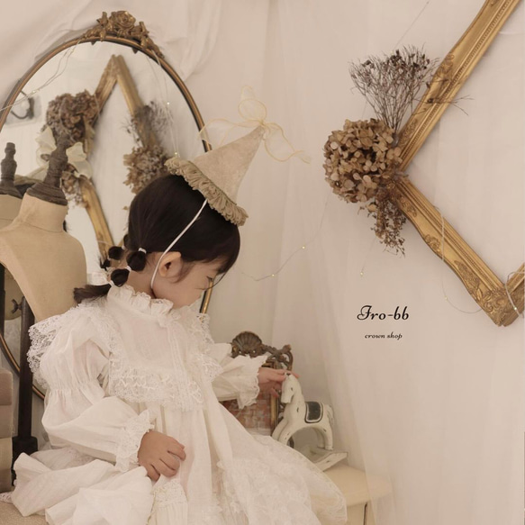 ✽party hat✽ チュール無し ベロア生地 パーティーハット フェアリー