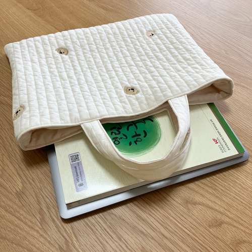 韓国ヌビ レッスンバッグ ♡ 希少！ワンコ柄 刺繍 ヌビバッグ