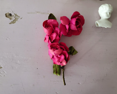 フランスアンティーク ばらの布花 その他素材 Mon Atelier COUTURE