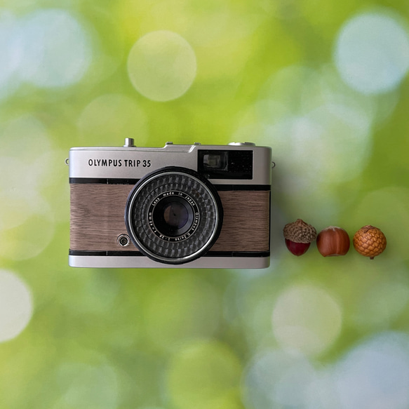 整備済・保証付】オリンパス TRIP35 フィルムカメラ｜天然木