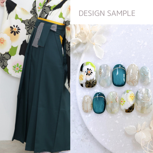 振袖ネイルチップ ✴︎CP価格✴︎ 【フルオーダー】振袖ネイル 成人式