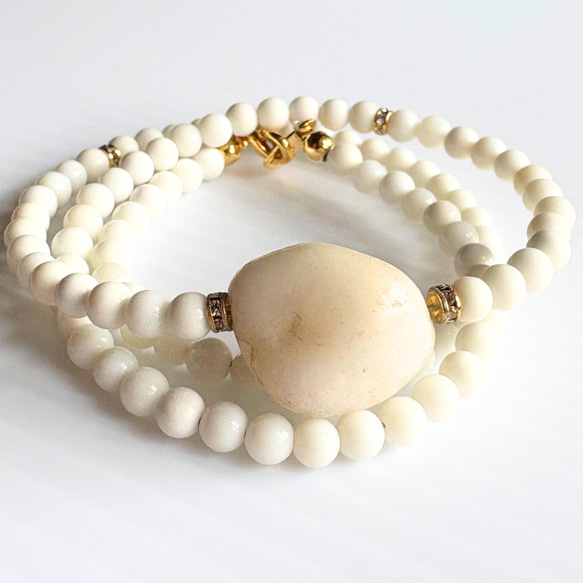 A65】 凛とした白の輝き｜ホワイトジェイド＆ホワイトオニキス （白