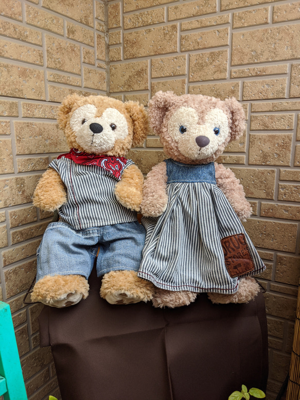 ダッフィー・シェリーメイ コスチューム ぬいぐるみ しろねこぷりん