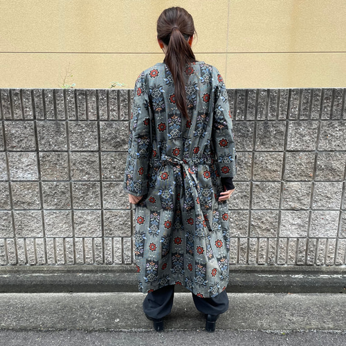 着物リメイクロングコート/大島紬 コート Futari 通販 16838836