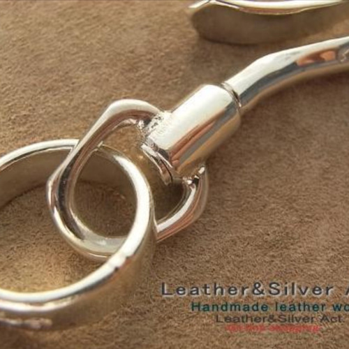 シルバーフック,925 完全1点物（釣り針S字フック）ナスカン