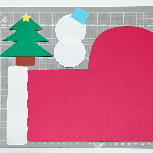 壁面 クリスマス 装飾 製作 ブーツ 保育 型紙 保育製作キット販売