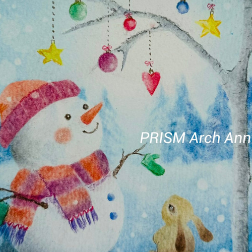 森のクリスマス−1（パステル画・原画） 絵画 PRISM Arch 通販