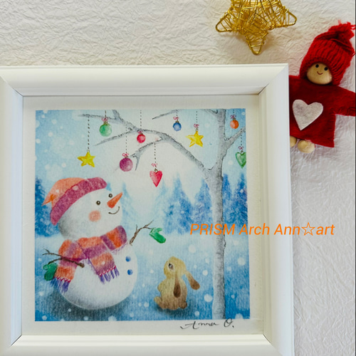 森のクリスマス−1（パステル画・原画） 絵画 PRISM Arch 通販