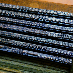 12pt News Gothic メタルスタンプ 活字 刻印 レザークラフト その他