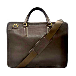 今だけ20％OFF②A本革2wayクラシック・ブリーフケース ダークブラウン