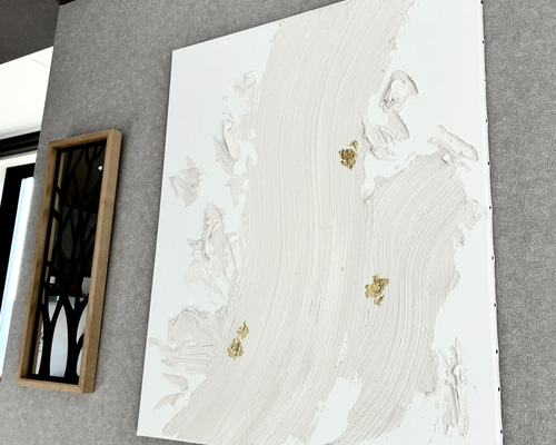 現代アート 80×65㎝ モダン 絵画 抽象画 アートパネル テクスチャー