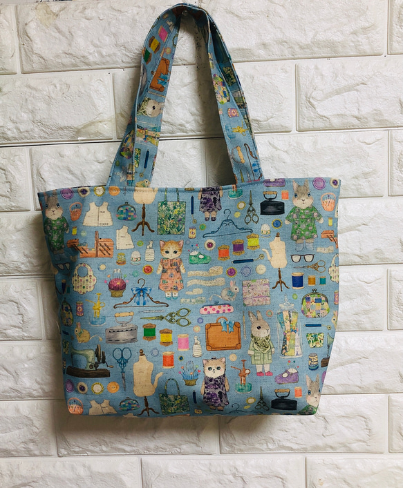 ❤️大人気新柄yukiemonお好きな生地でトートバッグ作成致します