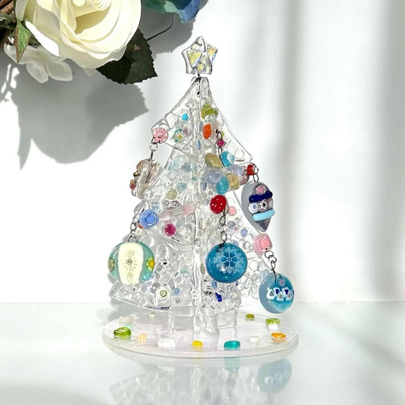 再販》ベネチアンガラス キラキラ オーナメントが揺れるクリスマス