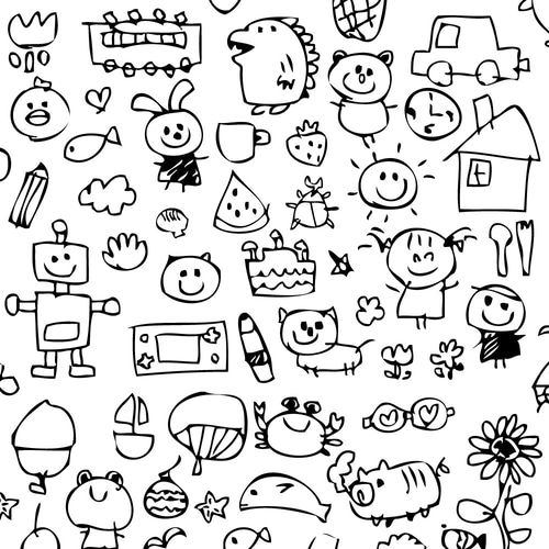 子供の絵をステッカーに 】オーダー こどもえ キッズインカー