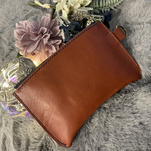 SALE!在庫限り 手縫い キーケース ポーチ 革財布 レザー小物入れ