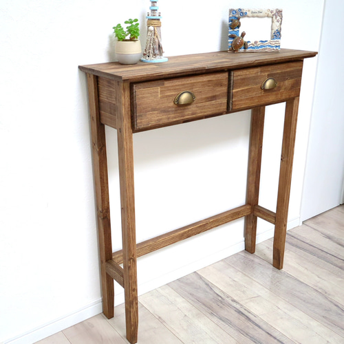 引出し付きコンソールテーブル・ワークテーブル 机・デスク OC