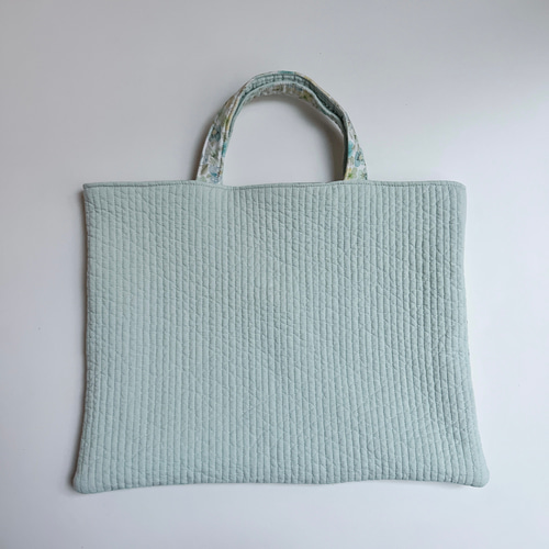 ヌビ レッスンバッグ ミント×リバティ シンクオブミー✩ ヌビバッグ