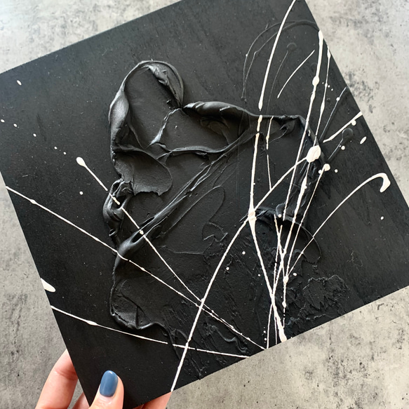 モダンアート 24×24㎝ 現代アート テクスチャーアート アートパネル