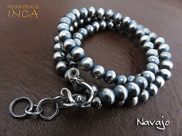 インディアンジュエリー ネックレス ナバホパール ハンドメイド