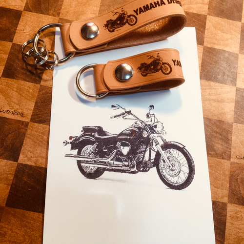 本革レザーキーストラップ ドラッグスター250 オリジナルレザー