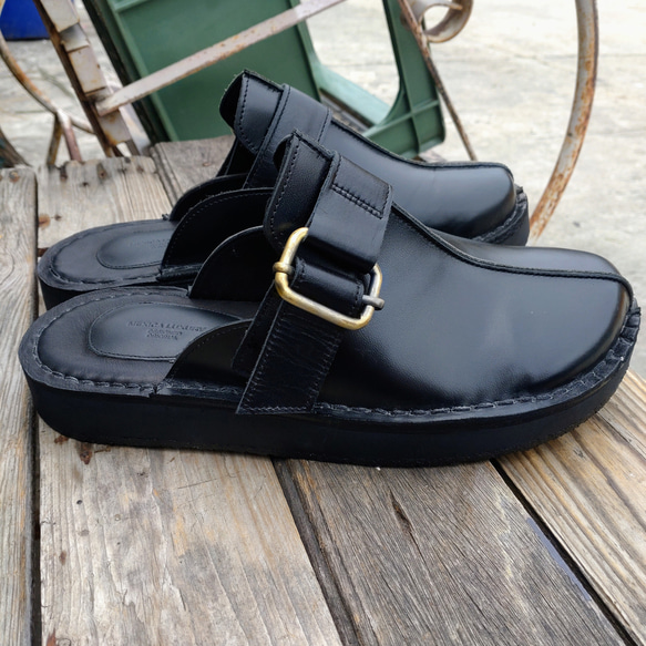 ◇本革◇新作◇サボサンダル◇クロッグ◇ブラック◇色変更無料◇サイズ