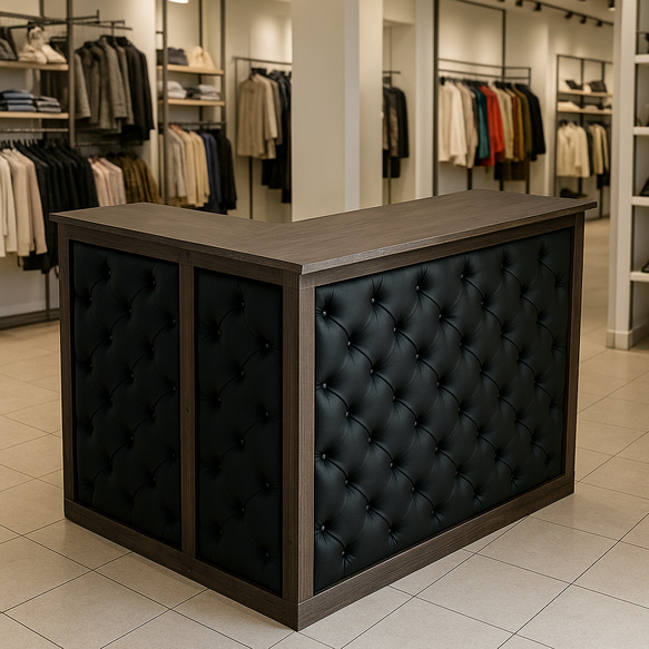 受注製作_BARIKI_ L字カウンター_レジカウンター_レジ台_ 幅140cm