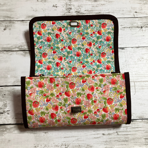 ハンドメイド 長財布 お財布バッグ やりくり財布 マスク入れ カード