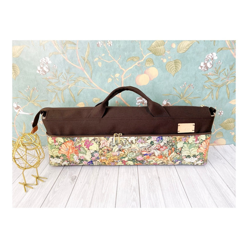 オーダーメイド♪【中はふわふわ・フルートバッグ】nora.社の生地を