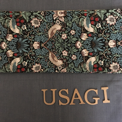 ウィリアムモリス 半幅帯 ハンドメイド 長尺 浴衣 着物 アネモネ