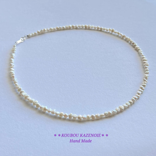 希少バロックパール♪高品質◇silver925◇淡水ベビーパール ネックレス