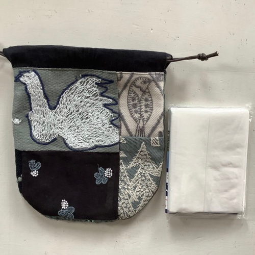 ミナペルホネン ハンドメイド ミニ巾着 ポーチ 小物入れ ミニバッグ