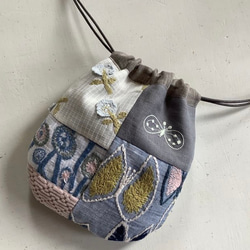 ミナペルホネン ハンドメイド ミニ巾着 ポーチ 小物入れ ミニバッグ