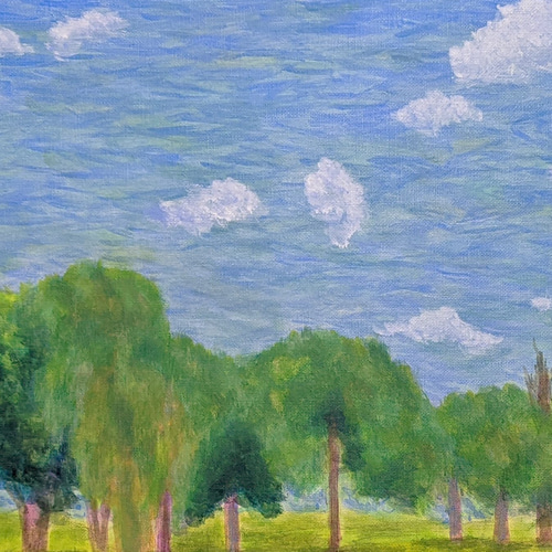 いにしえの夏景 額装 油彩画原画（F10） 絵画 yko 通販 16399394