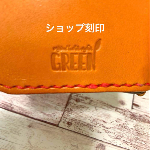 3枚ポケット付き 栃木レザーiPhoneケース オリーブ グリーン