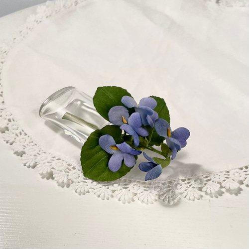 布花 かれんな野すみれのブーケコサージュ 卒業式・入学式 フォーマル