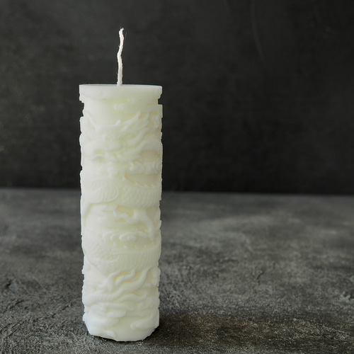 龍と繋がる、白龍のソイキャンドル キャンドル・キャンドルホルダー