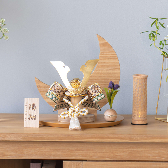 ことのオリジナル兜（5D-0900）（だいち）｜コンパクトな五月人形