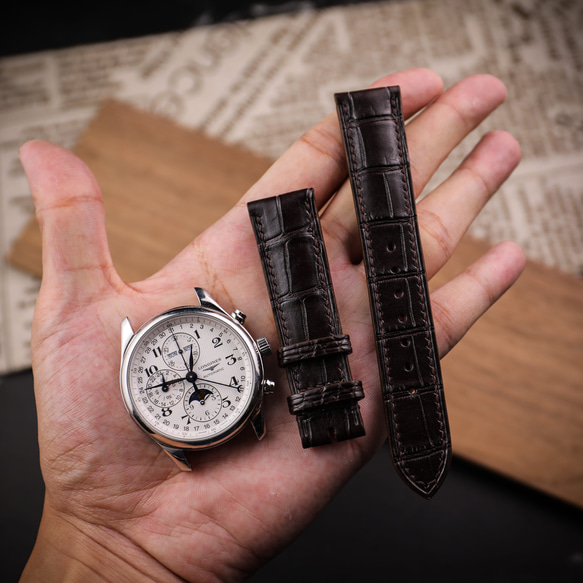 カスタマイズ時計ベルト】アリゲーター革ロレックス/ロンジン/パテック