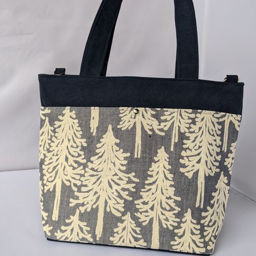 ミナペルホネン・メッツァネイビーBag【metsa/navy】2wayトートバッグ