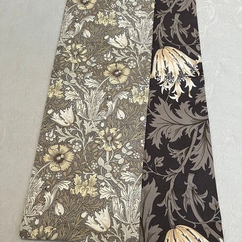 ウィリアムモリス 半幅帯 アネモネ コンプトン リバーシブル 着物 浴衣
