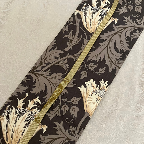 ウィリアムモリス 半幅帯 アネモネ コンプトン リバーシブル 着物 浴衣