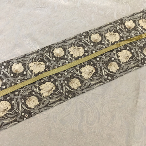 新作 ウィリアムモリス 半幅帯 ピンパーネル ウィローボウ 半巾帯 着物